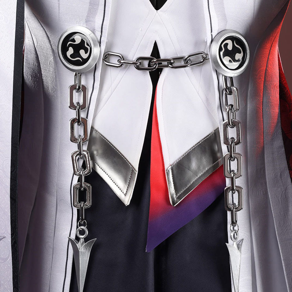 Cosplay Costume Ashveil Honkai: Star Rail Jeu Cosplay Tenue Blanche et Noire Homme