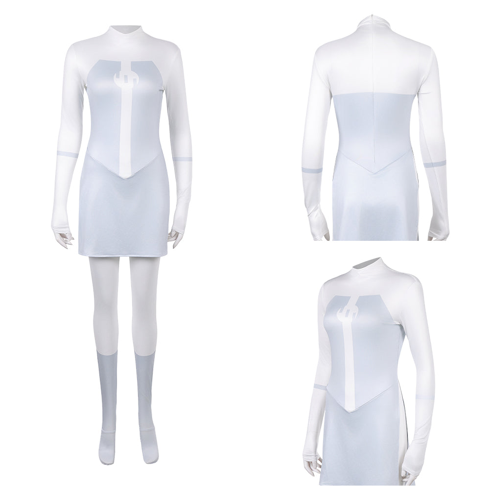 Cosplay Costume Atom Eve Viltrumite Invincible 4(2026) TV Cosplay Combinaison Blanche Femme