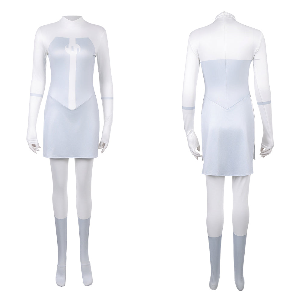 Cosplay Costume Atom Eve Viltrumite Invincible 4(2026) TV Cosplay Combinaison Blanche Femme