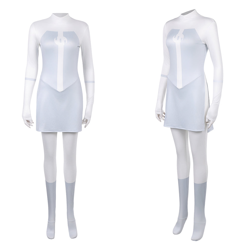 Cosplay Costume Atom Eve Viltrumite Invincible 4(2026) TV Cosplay Combinaison Blanche Femme