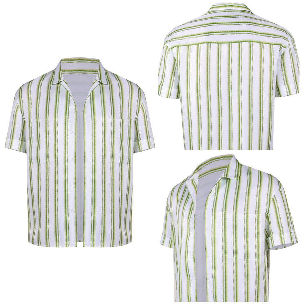 Cosplay Costume Bear Baron Bailey Obsession Film Cosplay Chemise Verte Homme