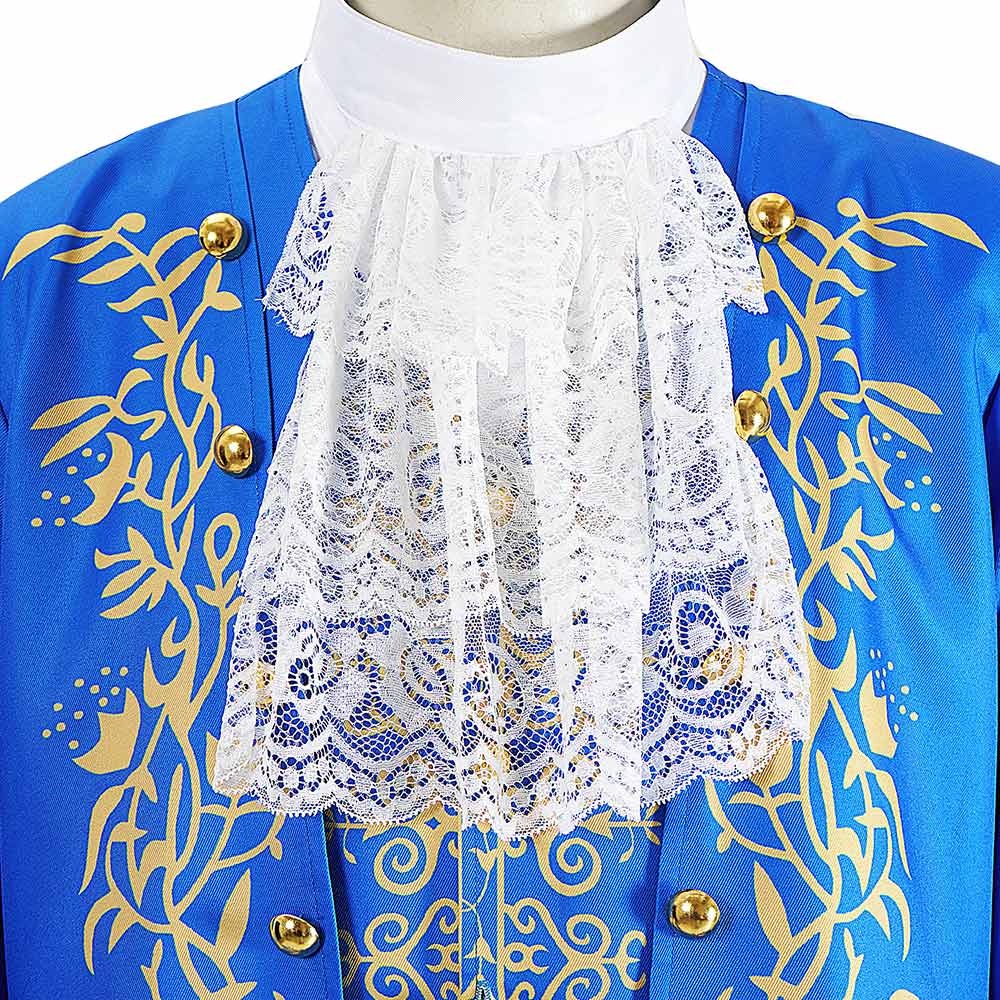 Cosplay Costume Beast La Belle et la Bête Film Cosplay Tenue Bleue Homme