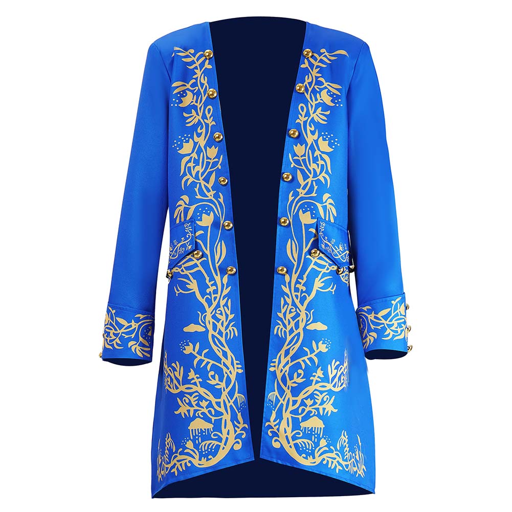 Cosplay Costume Beast La Belle et la Bête Film Cosplay Veste Bleue Homme