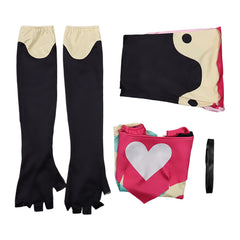 Cosplay Costume Beelzebub Helluva Boss TV Cosplay Tenue Rose Femme