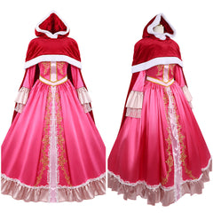 Cosplay Costume Belle La Belle et la Bête Film Cosplay Robe Rose Femme