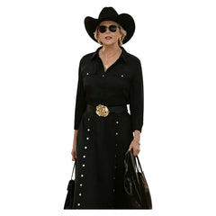 Cosplay Costume Beulah Dutton Ranch(2026) TV Cosplay Robe Noire Femme