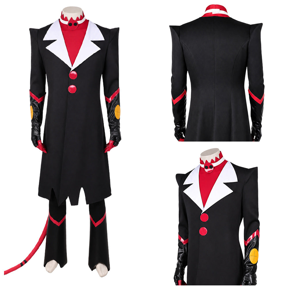 Cosplay Costume Blitzo Helluva Boss Saison 3(2026) TV Cosplay Tenue Noire Homme