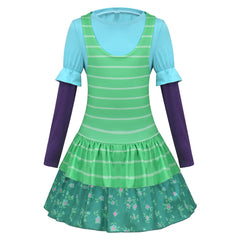 Cosplay Costume Bonnie Film Cosplay Robe Verte Enfant