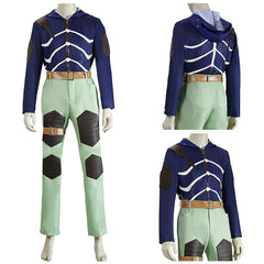 Cosplay Costume Caiman Doro He Doro 2(2026) Anime Cosplay Tenue Bleue et Verte Homme