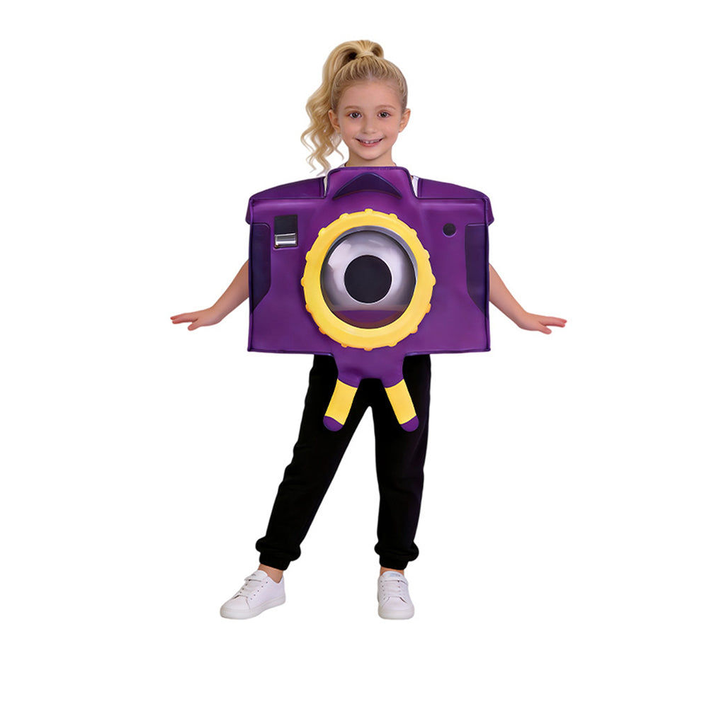 Cosplay Costume Camera Film Cosplay Combinaison Violette Enfant