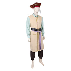 Cosplay Costume Captain Clark Backrooms(2026) Film Cosplay Tenue Beige et Verte Homme