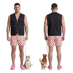 Cosplay Costume Carl Dungeon Crawler Carl Manga Cosplay Tenue Noire Homme