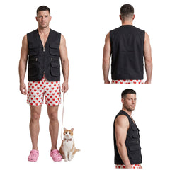 Cosplay Costume Carl Dungeon Crawler Carl Manga Cosplay Tenue Noire Homme