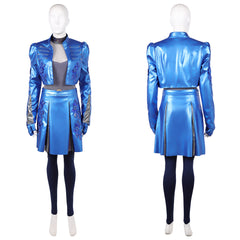 Cosplay Costume Chloe Descendants: Wicked Wonderland(2026) Film Cosplay Tenue Bleue et Noire Femme