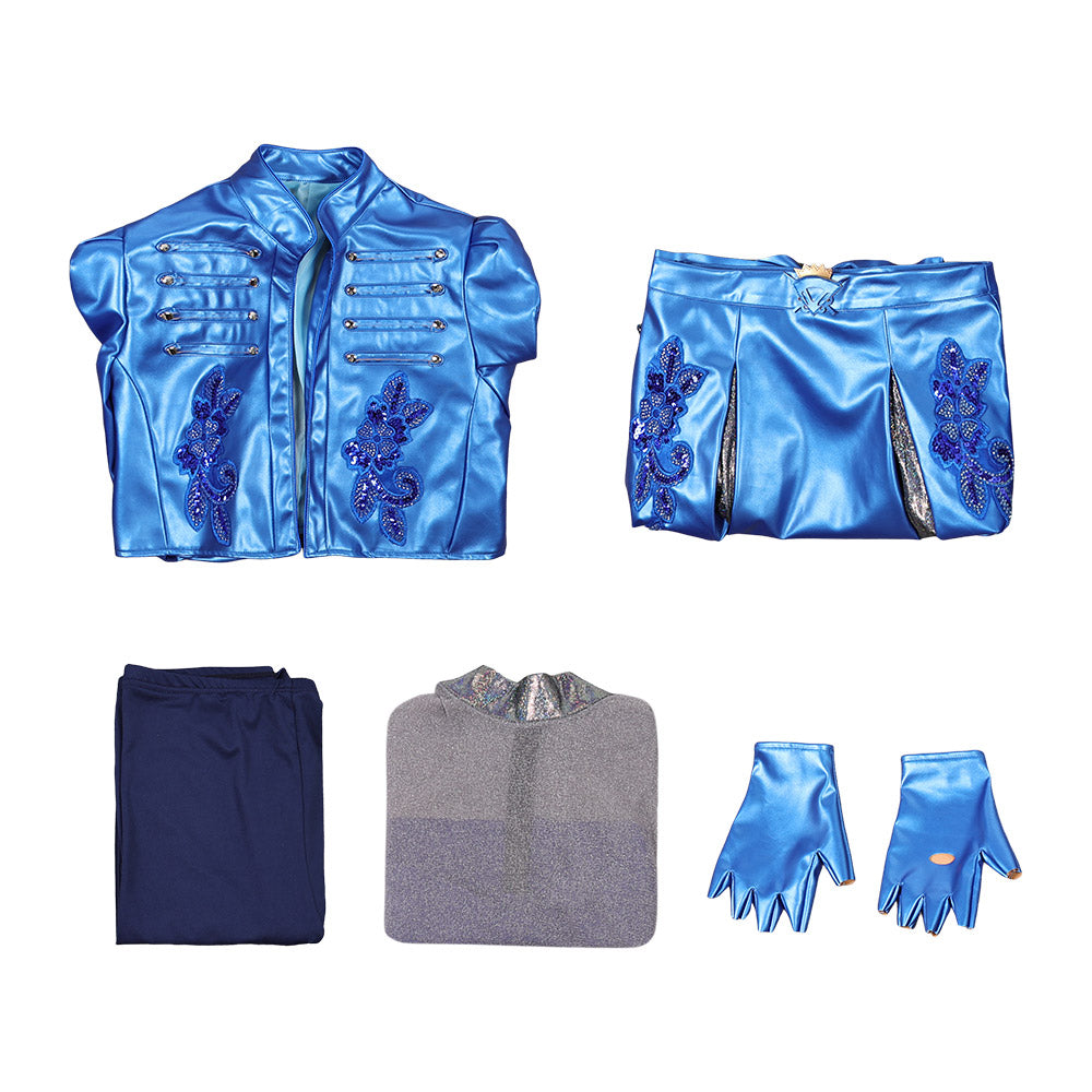 Cosplay Costume Chloe Descendants: Wicked Wonderland(2026) Film Cosplay Tenue Bleue et Noire Femme