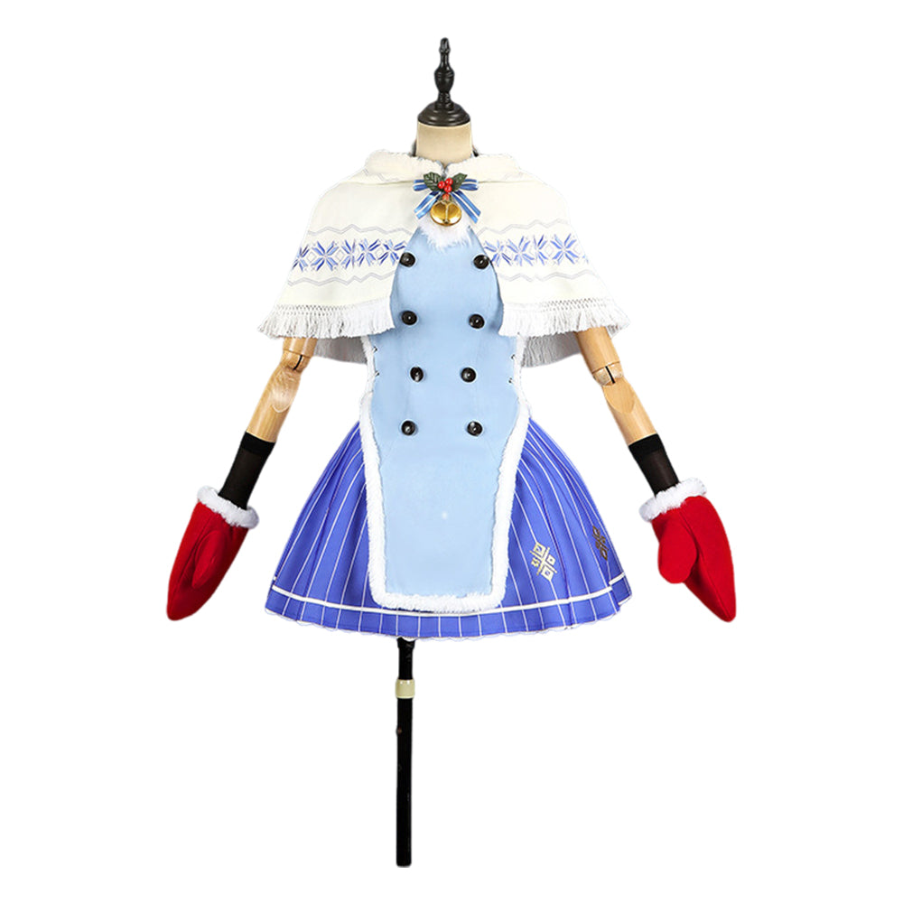 Cosplay Costume Christmas Rem RE0(2026) Anime Cosplay Tenue de Noël Bleue Femme