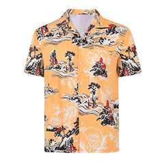 Cosplay Costume Cliff The Adventures of Cliff Booth(2026) Film Cosplay Chemise Orange Homme