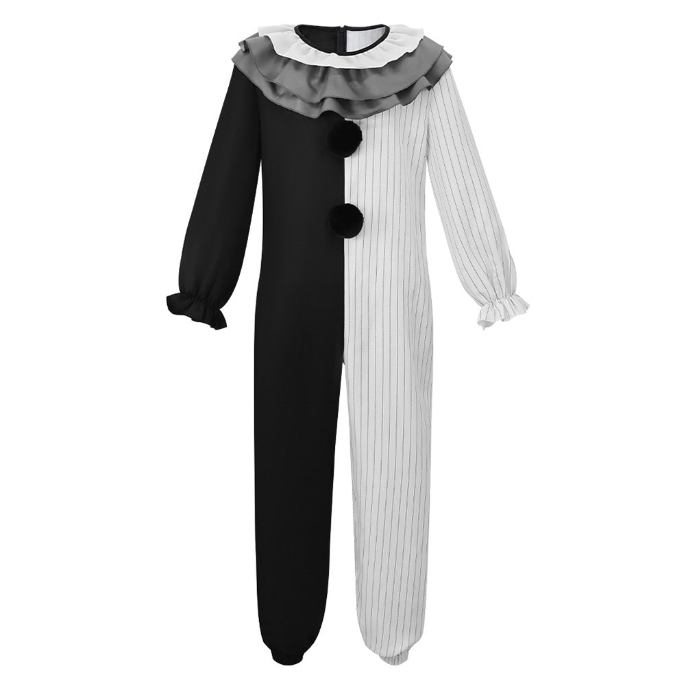 Cosplay Costume Clown Terrifier 4(2026) Film Cosplay Combinaison Noire et Blanche Homme