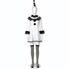 Cosplay Costume Clown Terrifier 4(2026) Film Cosplay Robe Noire et Blanche Femme