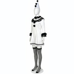 Cosplay Costume Clown Terrifier 4(2026) Film Cosplay Robe Noire et Blanche Femme