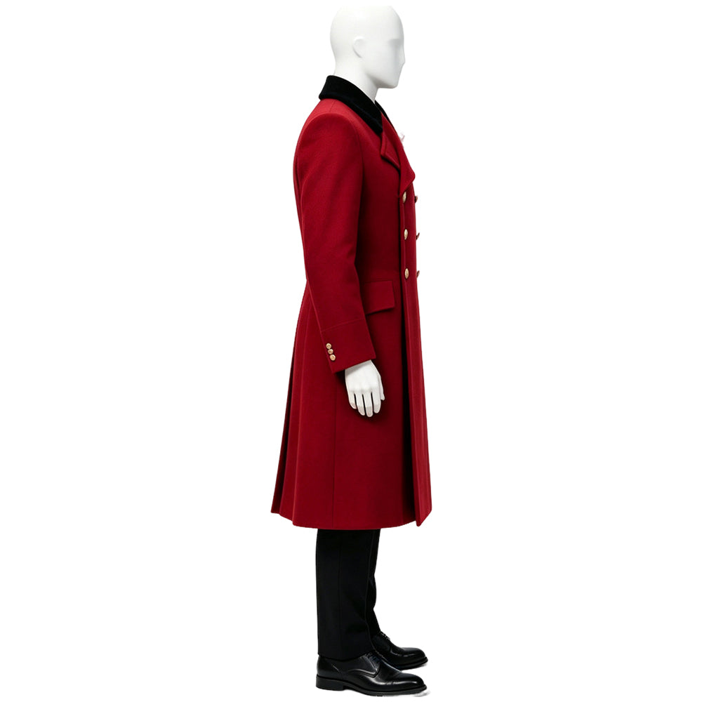 Cosplay Costume Coriolanus Snow The Hunger Games(2026) Film Cosplay Tenue Rouge Homme