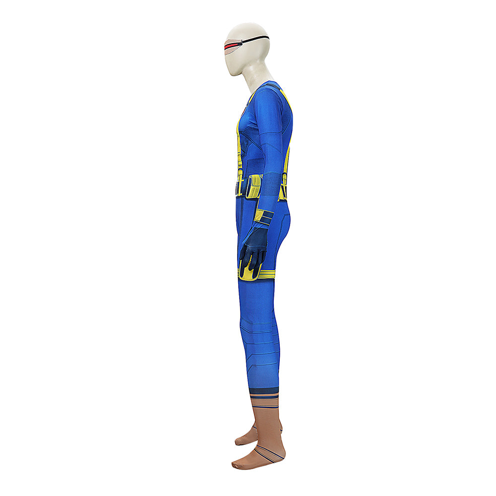 Cosplay Costume Cyclops Avengers 5(2026) Film Cosplay Combinaison Bleue Homme