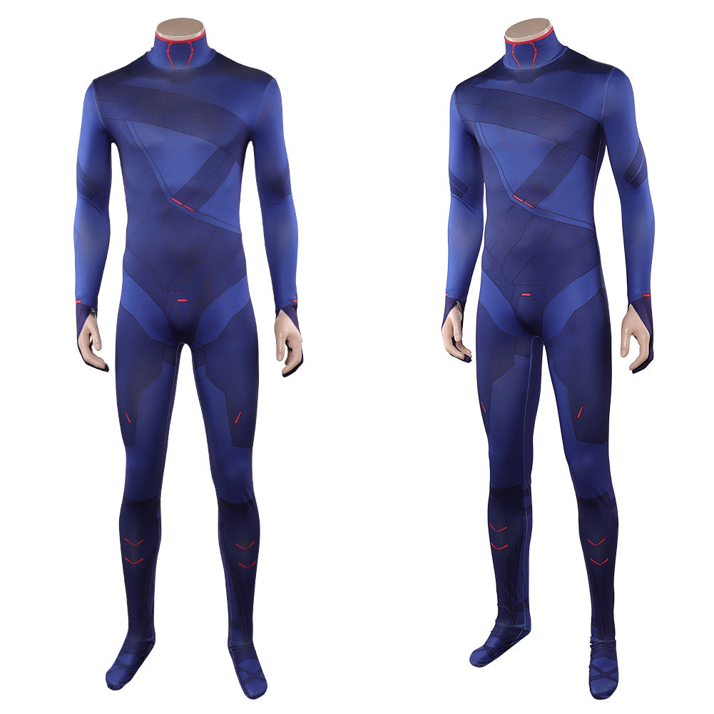 Cosplay Costume D Cyberpunk: Edgerunners 2(2026) TV Cosplay Combinaison Bleue Homme