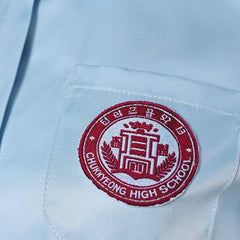 Cosplay Costume Daehan Uniforme Scolaire Teach You a Lesson(2026) TV Cosplay Chemise Bleue Femme