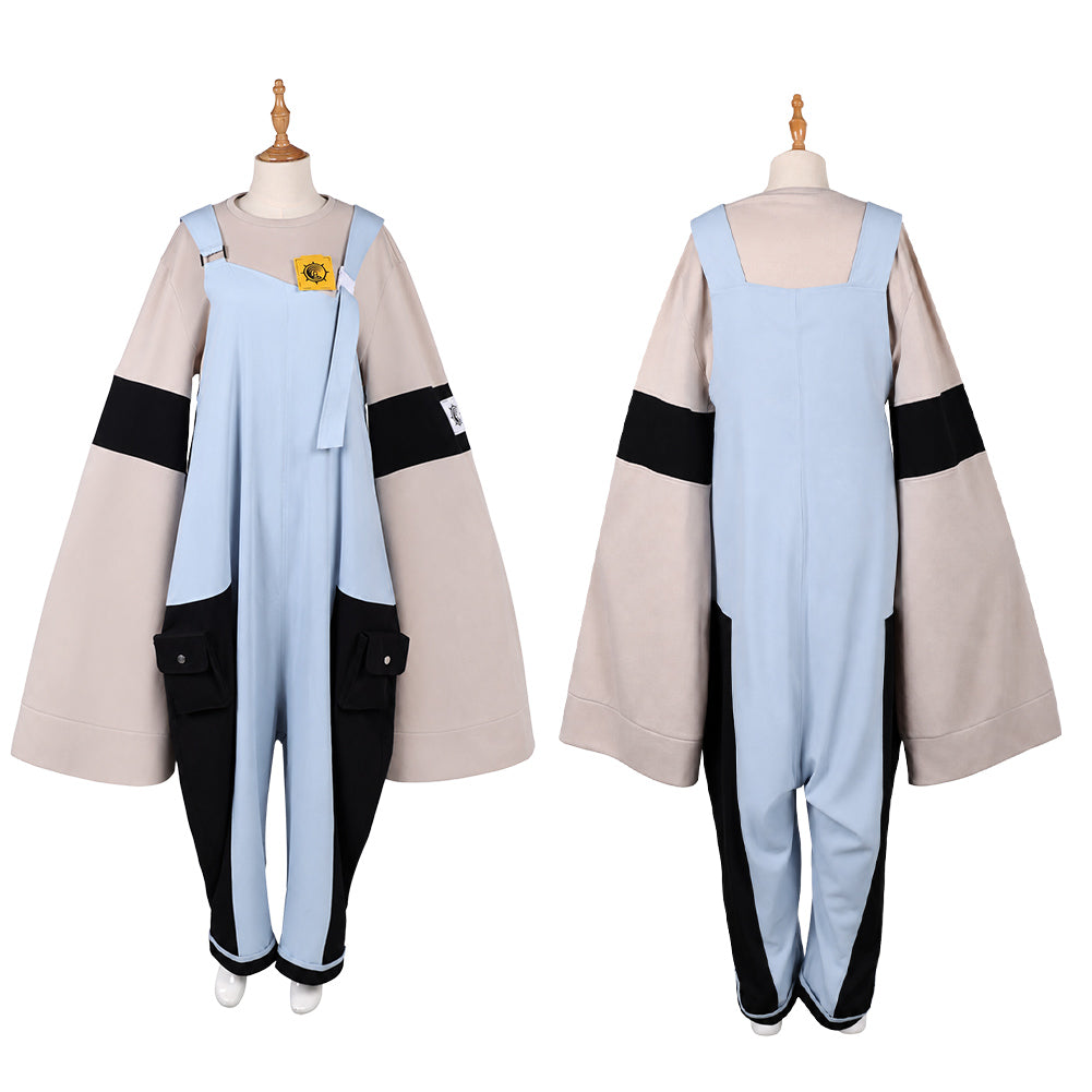 Cosplay Costume Dear Santa Gachiakuta Anime Cosplay Tenue Grise et Bleue Homme