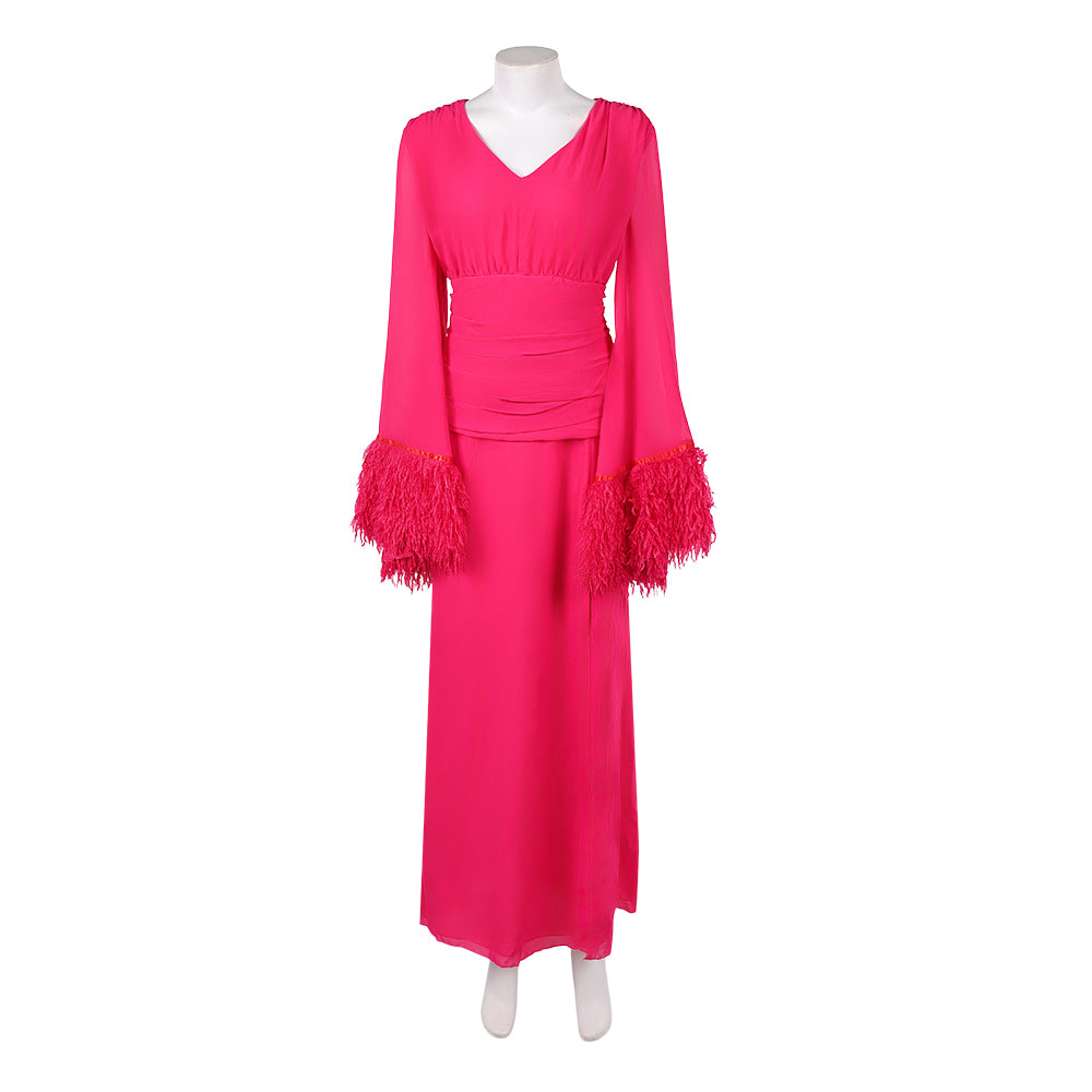 Cosplay Costume Deborah Vance Hacks 5(2026) TV Cosplay Robe Rose Femme