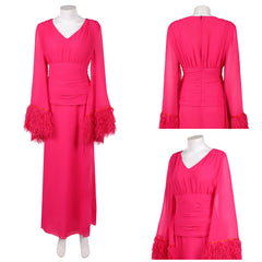 Cosplay Costume Deborah Vance Hacks 5(2026) TV Cosplay Robe Rose Femme