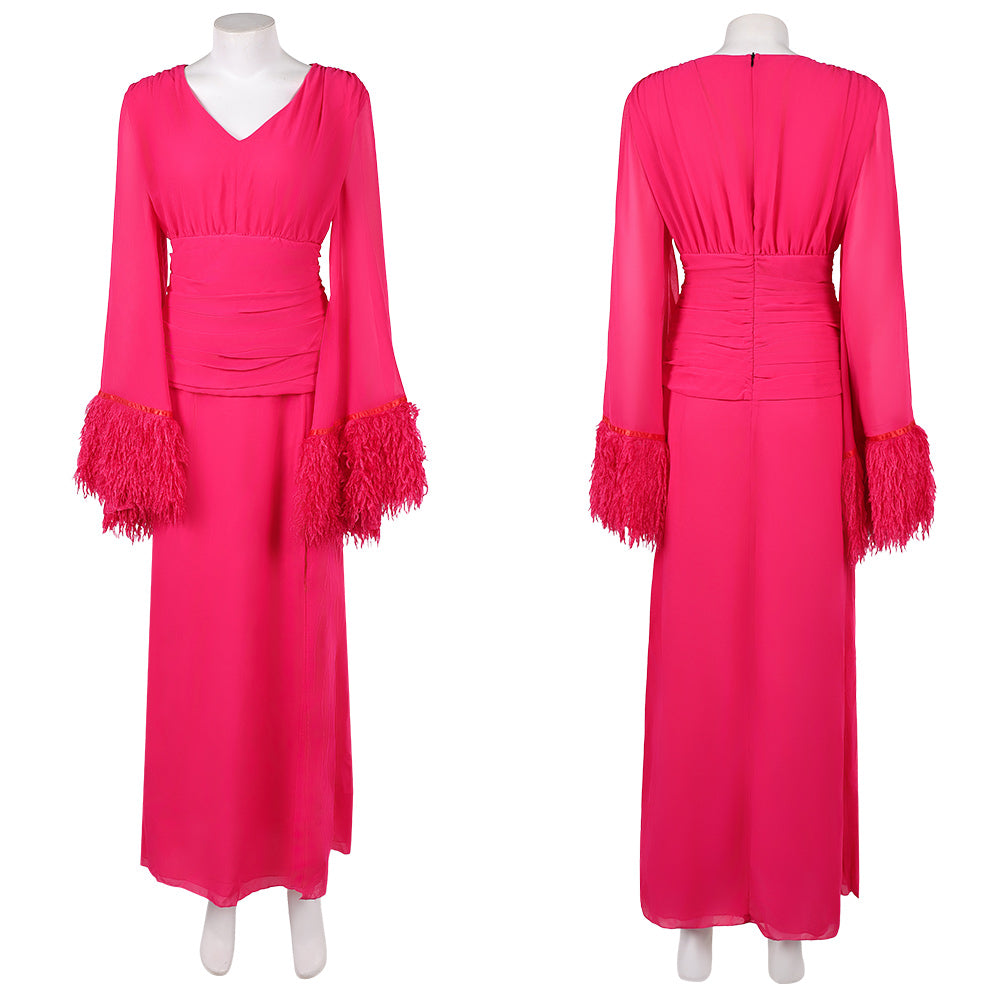 Cosplay Costume Deborah Vance Hacks 5(2026) TV Cosplay Robe Rose Femme