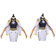 Cosplay Costume Domina Overwatch Jeu Cosplay Tenue Noire et Blanche Femme