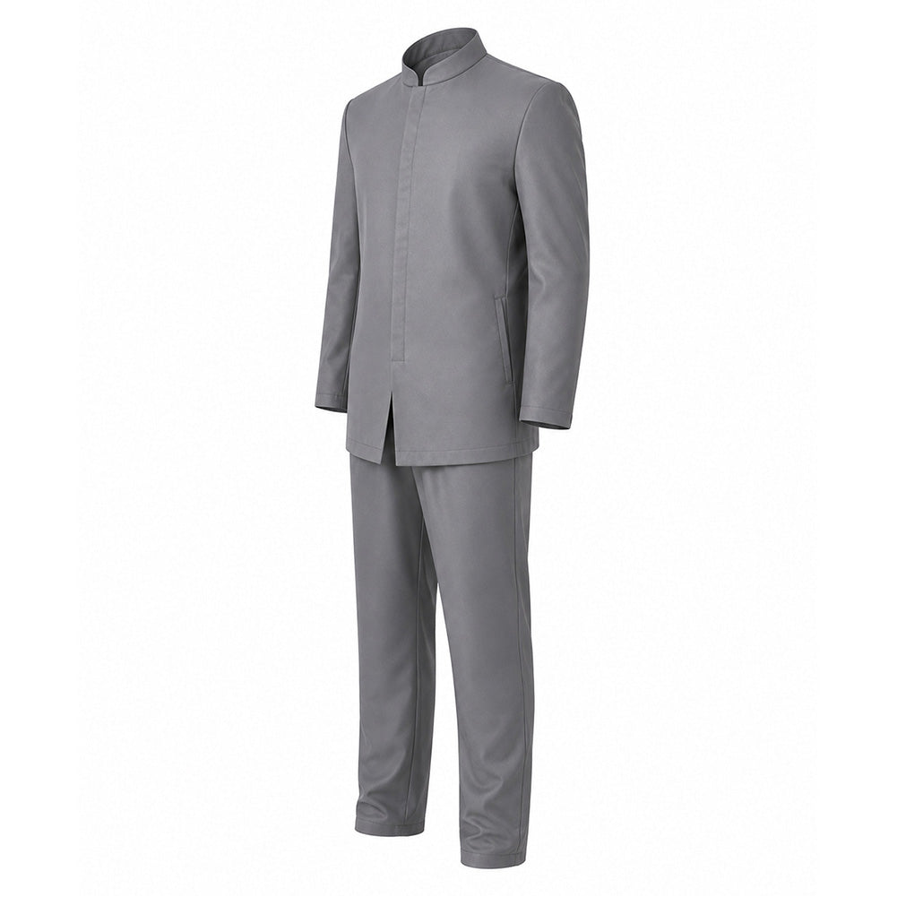 Cosplay Costume Dr. Evil Austin Powers Film Cosplay Tenue Grise Homme