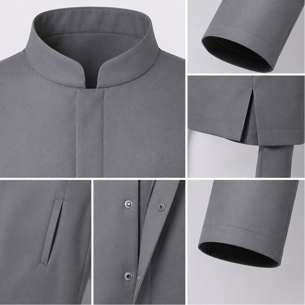 Cosplay Costume Dr. Evil Austin Powers Film Cosplay Tenue Grise Homme