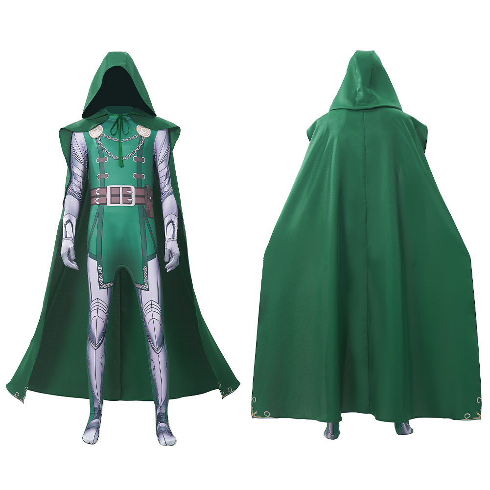 Cosplay Costume Dr.Doom Avengers 5(2026) Film Cosplay Combinaison Verte Homme