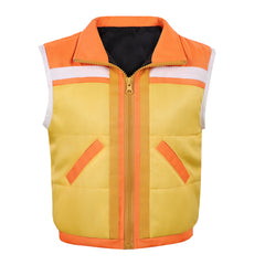 Cosplay Costume Dustin Henderson Stranger Things: Chroniques de 1985(2026) TV Cosplay Manteau Jaune Enfant