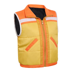 Cosplay Costume Dustin Henderson Stranger Things: Chroniques de 1985(2026) TV Cosplay Manteau Jaune Enfant