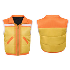 Cosplay Costume Dustin Henderson Stranger Things: Chroniques de 1985(2026) TV Cosplay Manteau Jaune Enfant