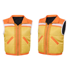 Cosplay Costume Dustin Henderson Stranger Things: Chroniques de 1985(2026) TV Cosplay Manteau Jaune Enfant