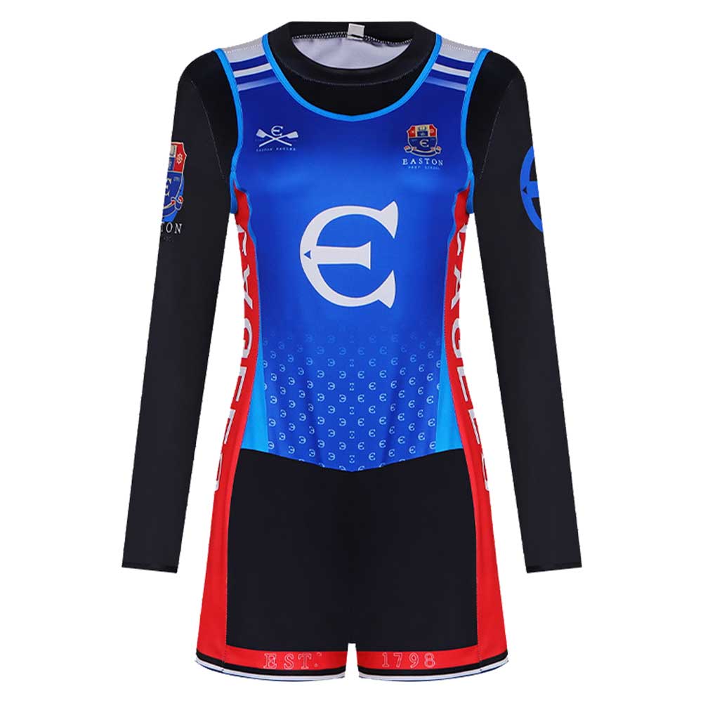 Cosplay Costume Easton Prep Crew Girl(2026) TV Cosplay Tenue d'Équipe Bleue Femme