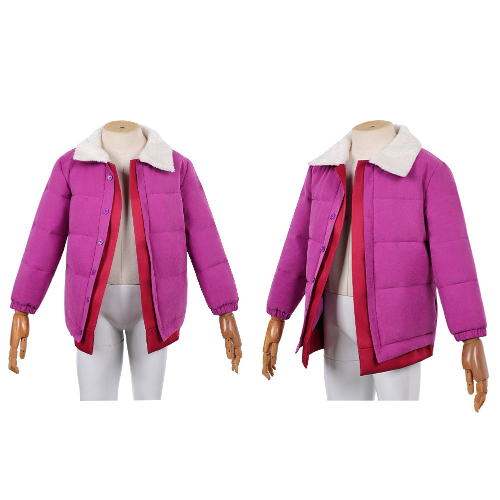 Cosplay Costume Eleven Stranger Things: Tales from '85(2026) TV Cosplay Veste Violette Femme