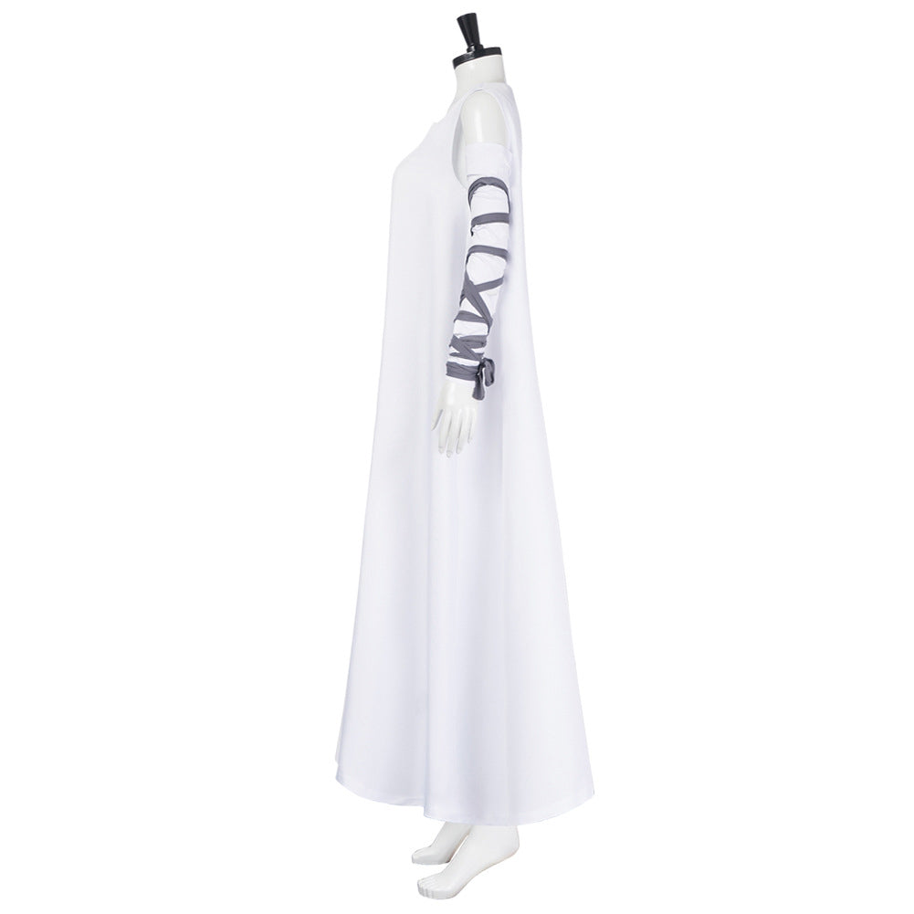 Cosplay Costume Elizabeth Frankenstein Fillm Cosplay Robe Blanche Femme