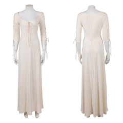 Cosplay Costume Elizabeth Swann Pirates of The Caribbean Film Robe Blanche Femme