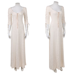 Cosplay Costume Elizabeth Swann Pirates of The Caribbean Film Robe Blanche Femme