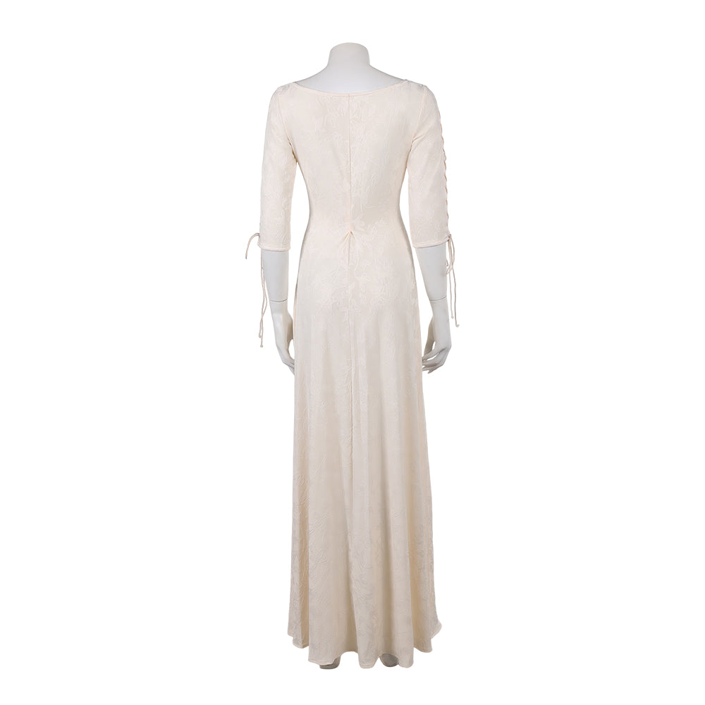 Cosplay Costume Elizabeth Swann Pirates of The Caribbean Film Robe Blanche Femme