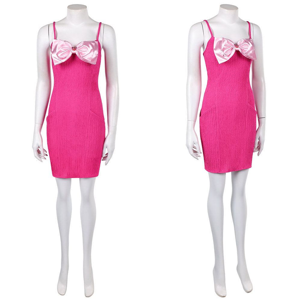 Cosplay Costume Elle Woods La Revanche d'Une Blonde Film Cosplay Robe Rose Femme