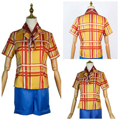 Cosplay Costume Emily Film Cosplay Tenue Jaune et Bleue Femme
