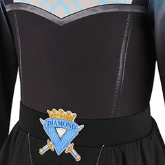 Cosplay Costume Enfant Chloe Charming Descendants: Wicked Wonderland(2026) Film Cosplay Robe Bleue et Noire