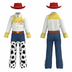 Cosplay Costume Enfant Jessie Film Cosplay Tenue Jaune et Bleue